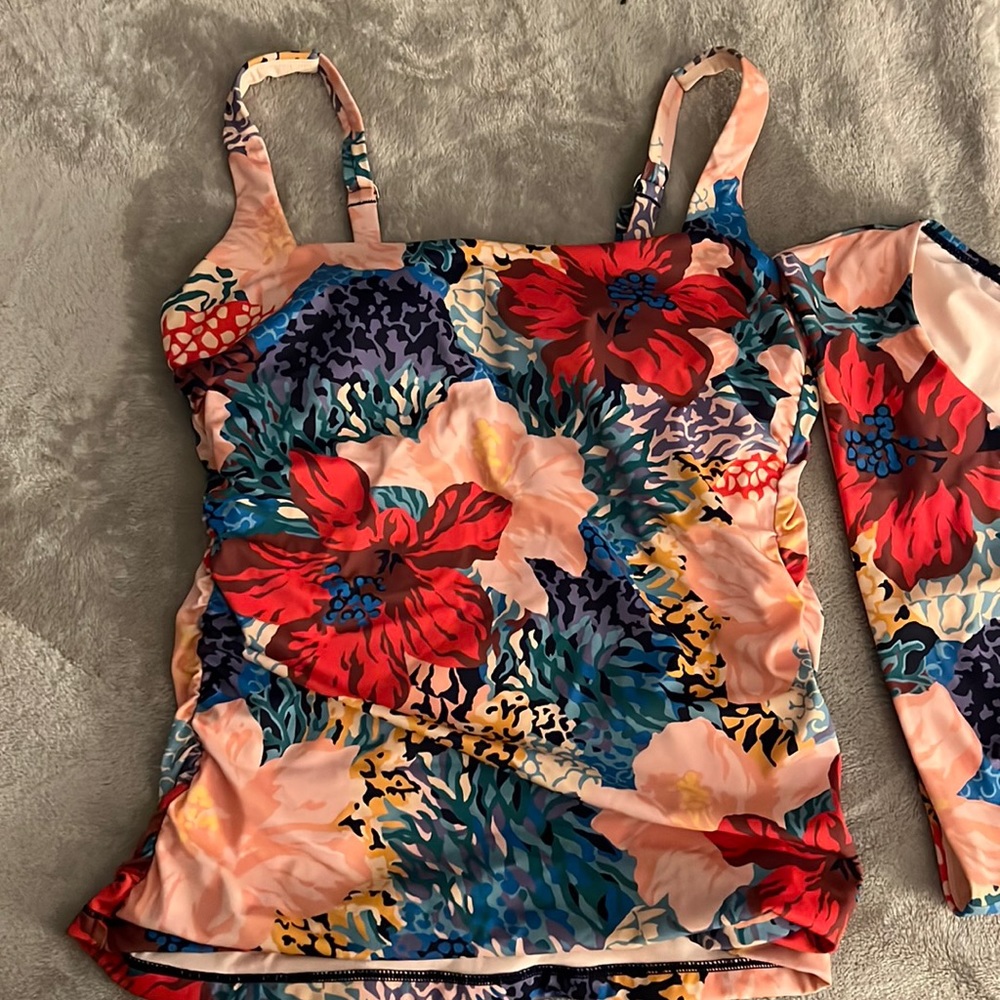 Athlete two piece tankini bathing suit